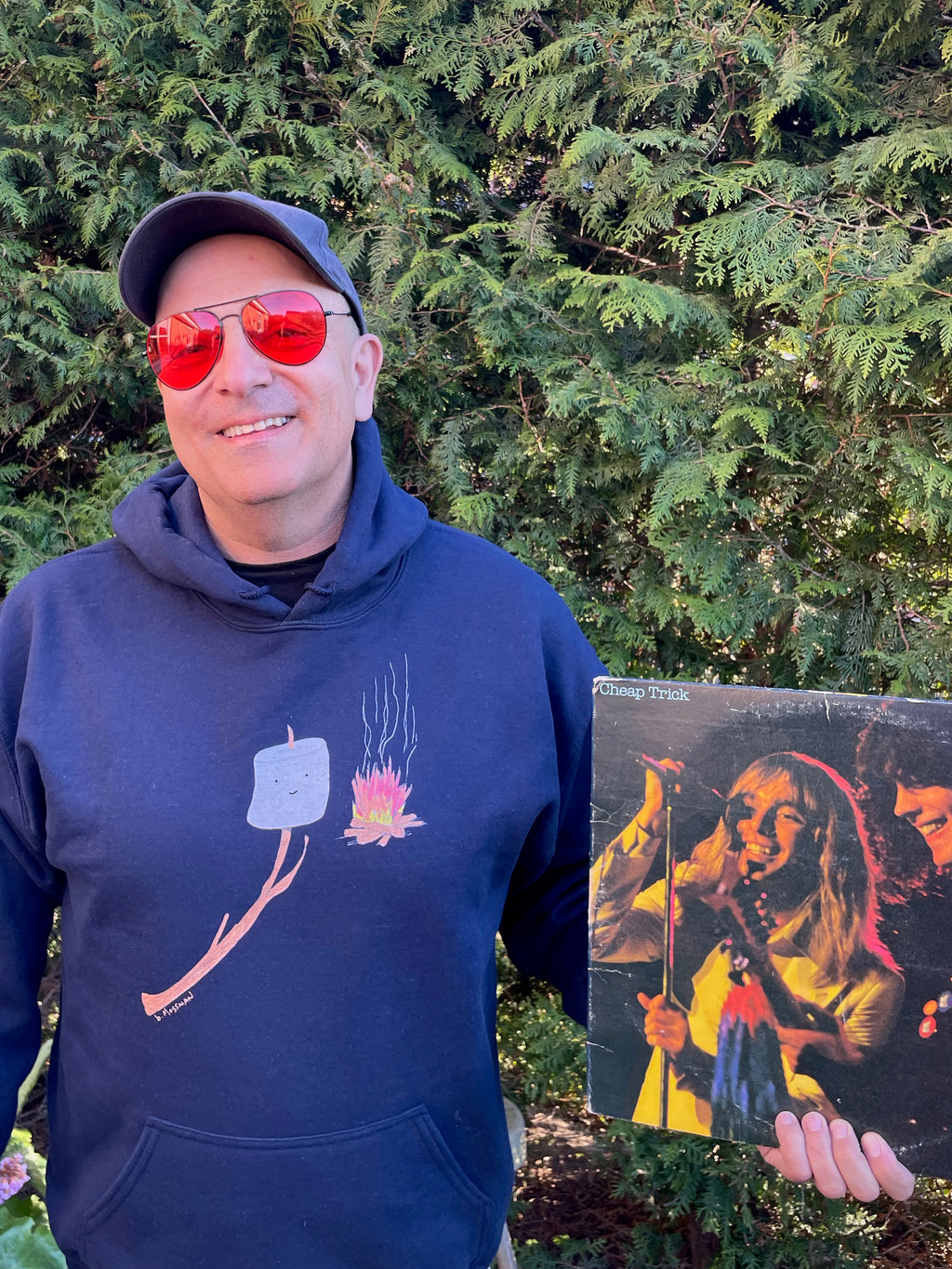Happy Marshmallow Campfire Hoodie - Brad Mossman