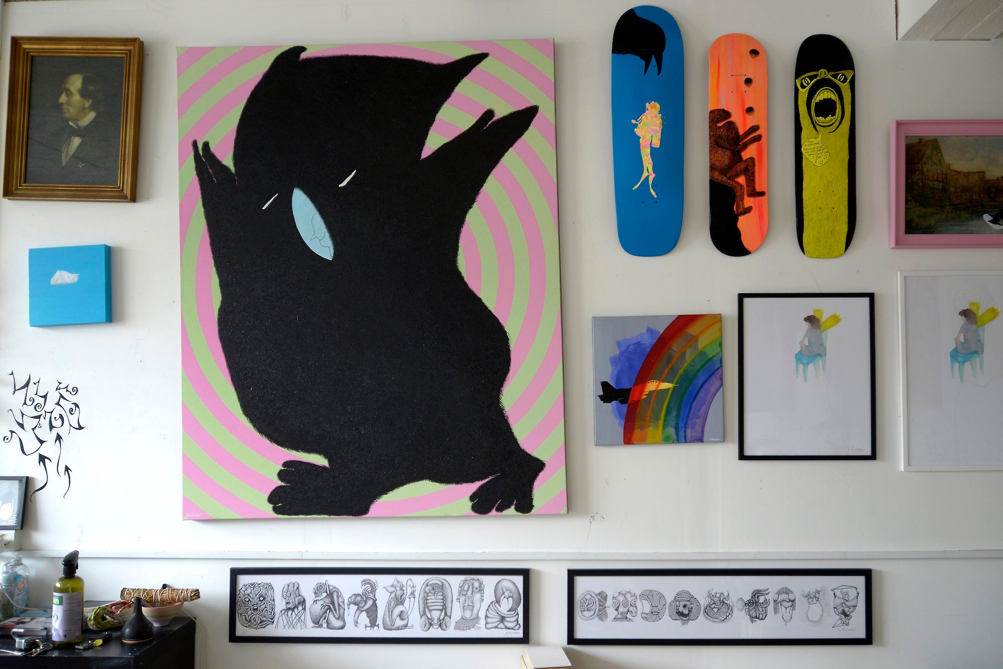 Brad Mossman modern surrealism artist | humor trippy artwork and abstract illustrations