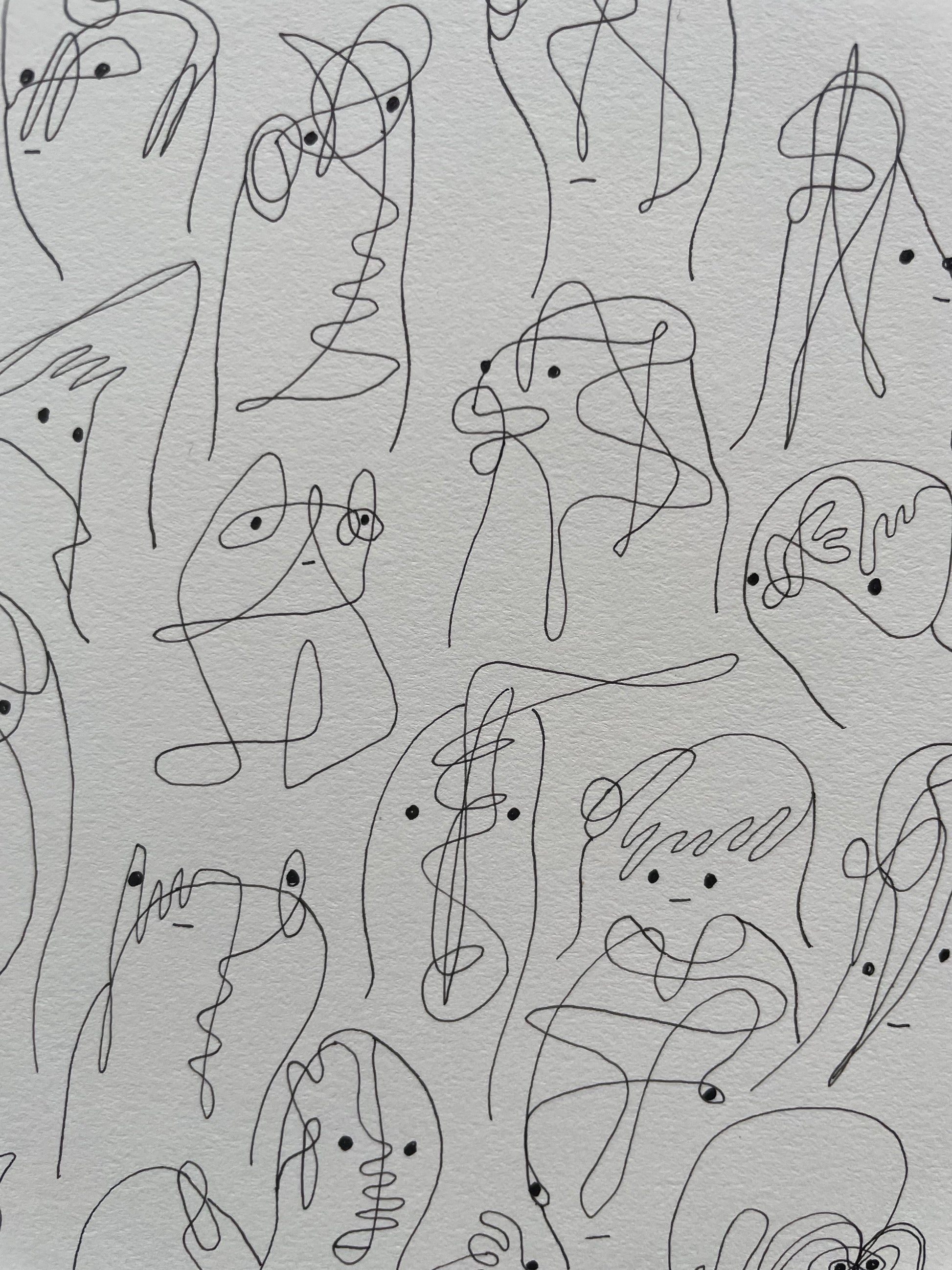 Line & Dot Beings - Brad Mossman