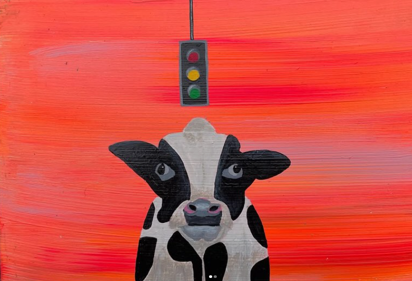 Cow Traffic Light T-Shirt