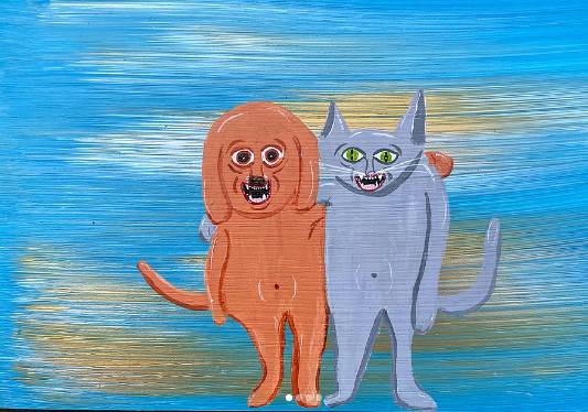 Cat Dog Peace Hoodie