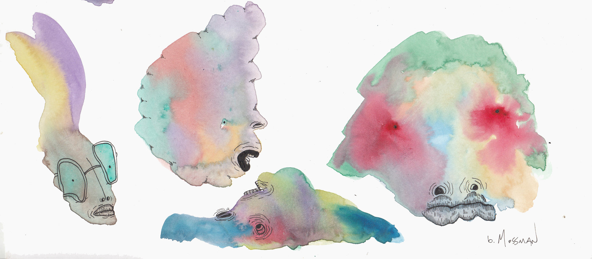 Watercolor Friends 1 - Brad Mossman