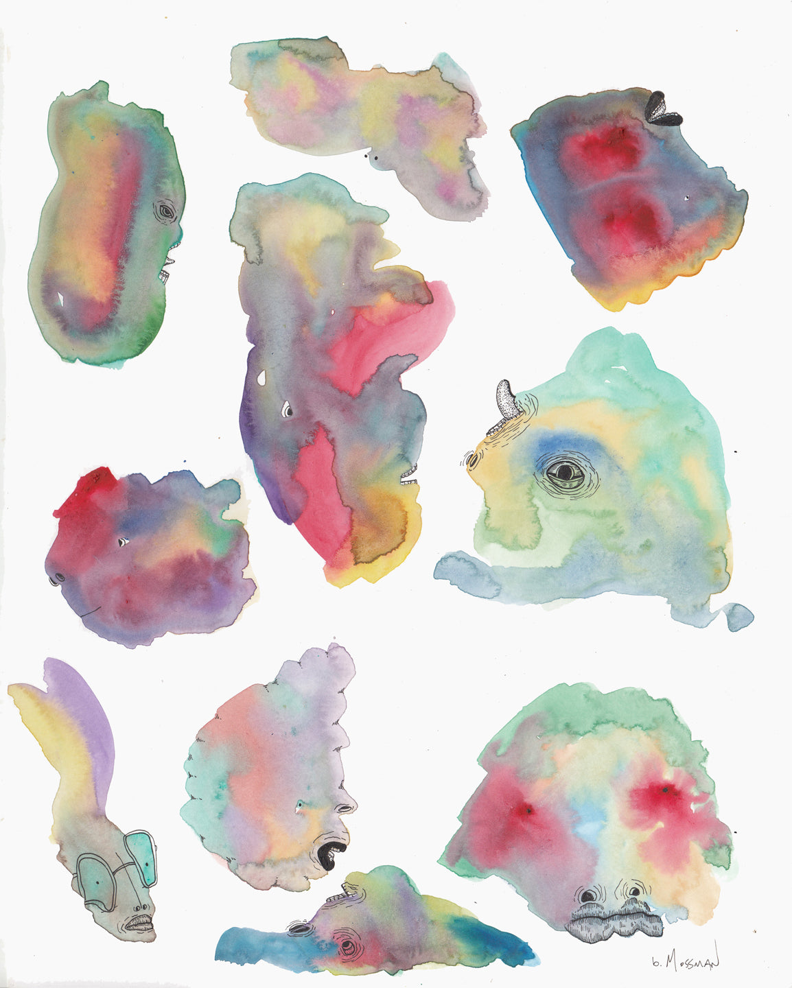 Watercolor Friends 1 - Brad Mossman